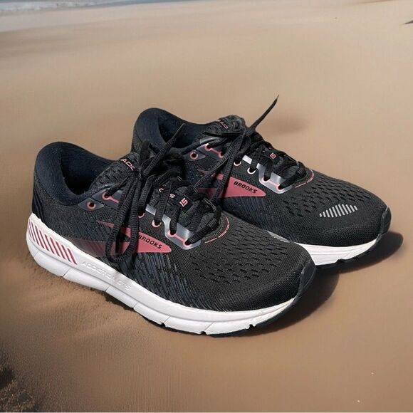 Brooks Addiction GTS 15 Women's Black Narrow Running Shoes Size 7.5 (2A) - Picture 1 of 16